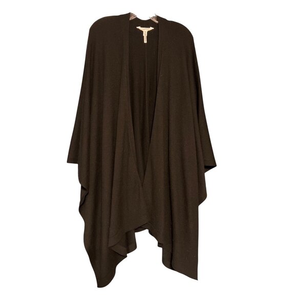 Soma Wknd Womens Black Open Front Poncho Wrap One Size - Picture 9 of 9